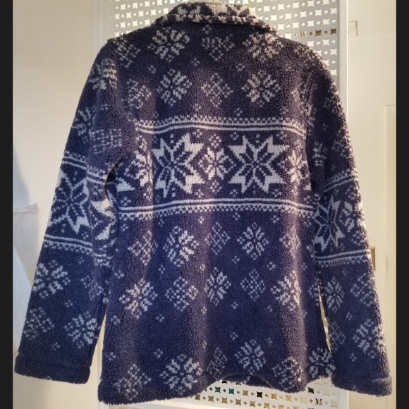 Women’s White Stag Cardigan Sweater Blue and White Ladies size S - Picture 4 of 9